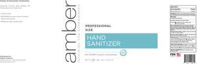 3785 ml label - Amber Pro Hand Sanitizer GALLON GENERIC